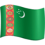 Turkmenistan Flag on Facebook