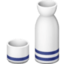 Sake Bottle And Cup on Facebook