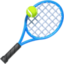 Tennis Racquet And Ball on Facebook