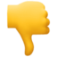 Thumbs Down Sign on Facebook