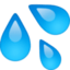 Splashing Sweat Symbol on Facebook