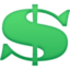 Heavy Dollar Sign on Facebook