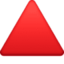 Up-pointing Red Triangle on Facebook