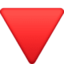 Down-pointing Red Triangle on Facebook