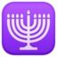 Menorah With Nine Branches on Facebook