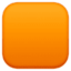 Large Orange Square on Facebook
