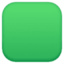 Large Green Square on Facebook