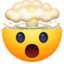 Shocked Face With Exploding Head on Facebook