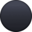 Medium Black Circle on Facebook
