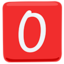 Negative Squared Latin Capital Letter O on Messenger