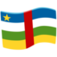 Central African Republic Flag on Messenger