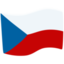 Czechia Flag on Messenger