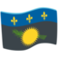 Guadeloupe Flag on Messenger