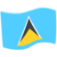 St. Lucia Flag on Messenger