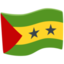São Tomé & Príncipe Flag on Messenger