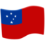 Samoa Flag on Messenger