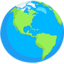 Earth Globe Americas on Messenger