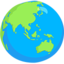 Earth Globe Asia-australia on Messenger