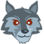 Wolf Face on Messenger