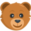 Bear Face on Messenger