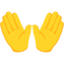 Open Hands Sign on Messenger