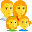 Family: Man, Woman, Girl, Girl on Messenger