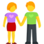 Man And Woman Holding Hands on Messenger