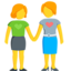 Two Women Holding Hands on Messenger