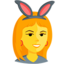 Woman With Bunny Ears on Messenger
