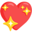 Sparkling Heart on Messenger