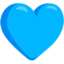 Blue Heart on Messenger