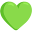 Green Heart on Messenger