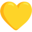 Yellow Heart on Messenger