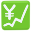 Chart With Upwards Trend And Yen Sign on Messenger