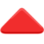 Up-pointing Red Triangle on Messenger