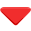 Down-pointing Red Triangle on Messenger