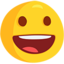 Grinning Face on Messenger