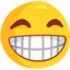 Grinning Face With Smiling Eyes on Messenger