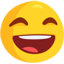 Smiling Face With Open Mouth And Smiling Eyes on Messenger