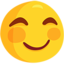 Smiling Face With Smiling Eyes on Messenger