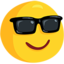 Smiling Face With Sunglasses on Messenger