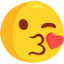 Face Throwing A Kiss on Messenger
