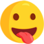 Face With Stuck-out Tongue on Messenger