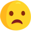 Frowning Face With Open Mouth on Messenger