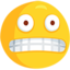 Grimacing Face on Messenger