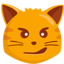 Cat Face With Wry Smile on Messenger