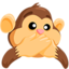 Speak-no-evil Monkey on Messenger