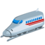 High-speed Train With Bullet Nose on Messenger
