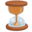 Hourglass With Flowing Sand on Messenger