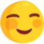 White Smiling Face on Messenger